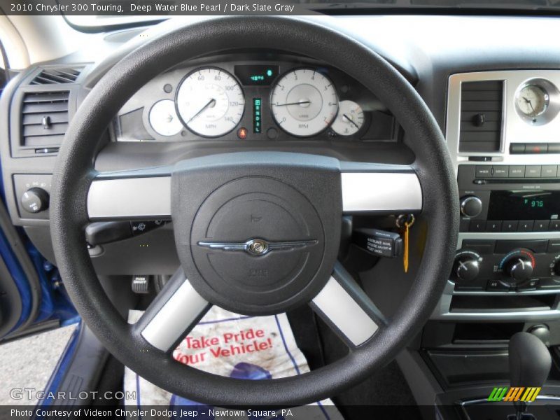 Deep Water Blue Pearl / Dark Slate Gray 2010 Chrysler 300 Touring