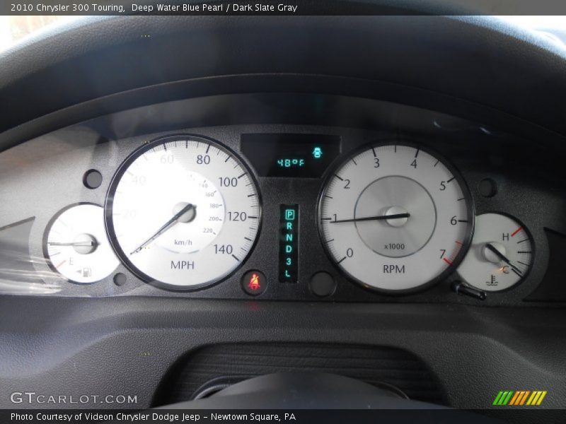 Deep Water Blue Pearl / Dark Slate Gray 2010 Chrysler 300 Touring