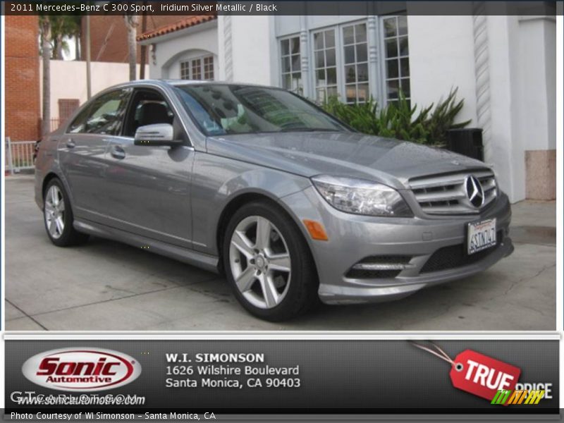 Iridium Silver Metallic / Black 2011 Mercedes-Benz C 300 Sport