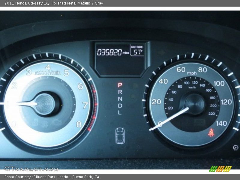 Polished Metal Metallic / Gray 2011 Honda Odyssey EX