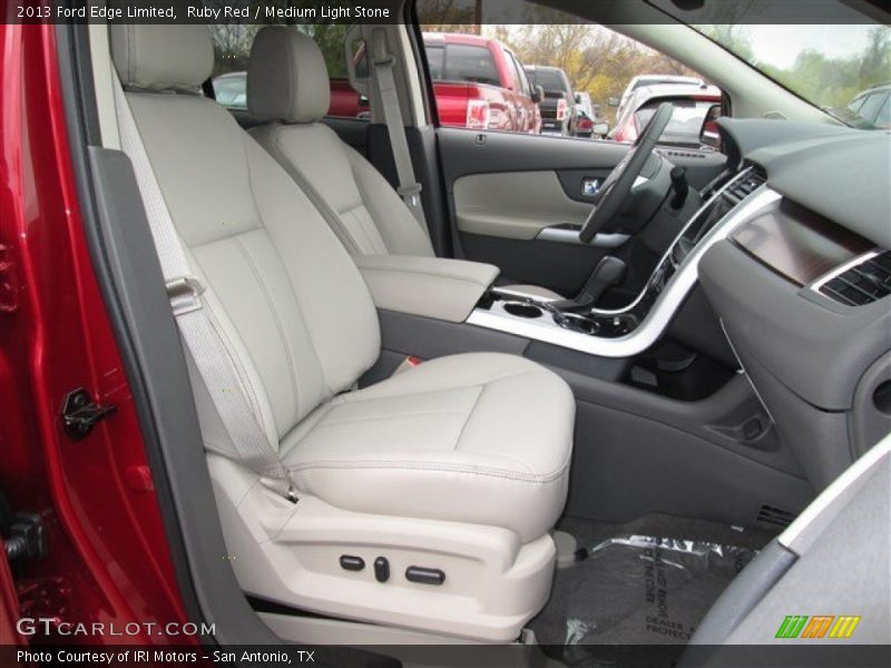 Ruby Red / Medium Light Stone 2013 Ford Edge Limited