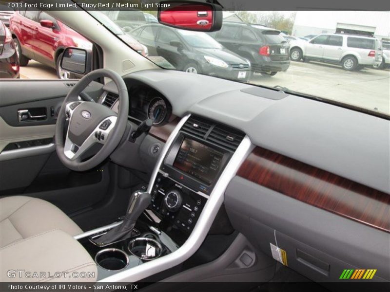 Ruby Red / Medium Light Stone 2013 Ford Edge Limited