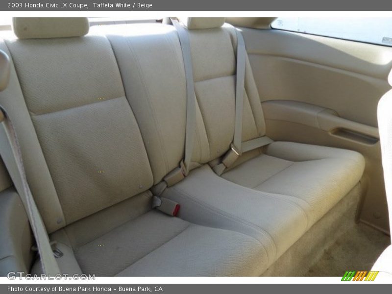 Taffeta White / Beige 2003 Honda Civic LX Coupe