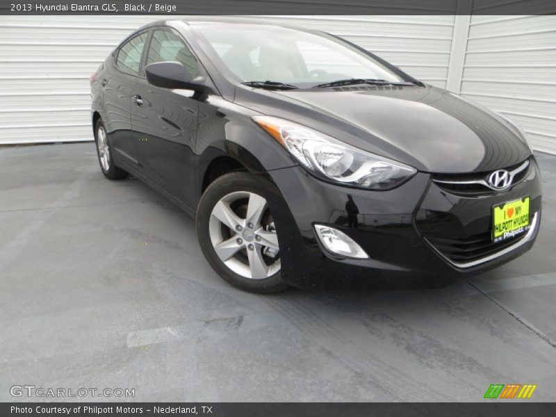 Black / Beige 2013 Hyundai Elantra GLS