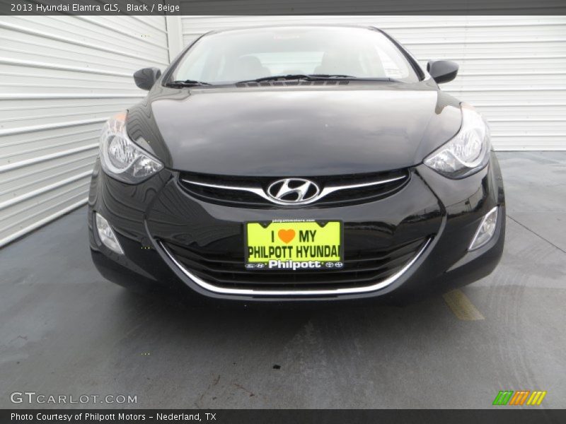 Black / Beige 2013 Hyundai Elantra GLS