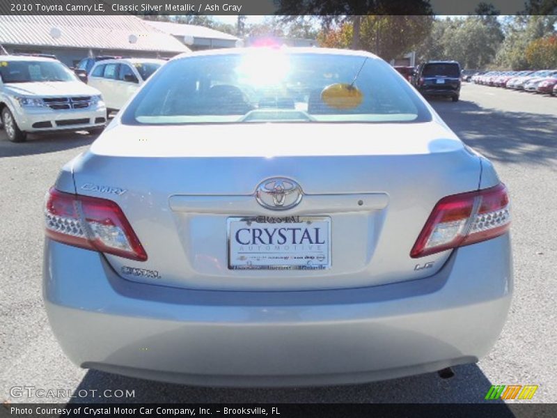 Classic Silver Metallic / Ash Gray 2010 Toyota Camry LE
