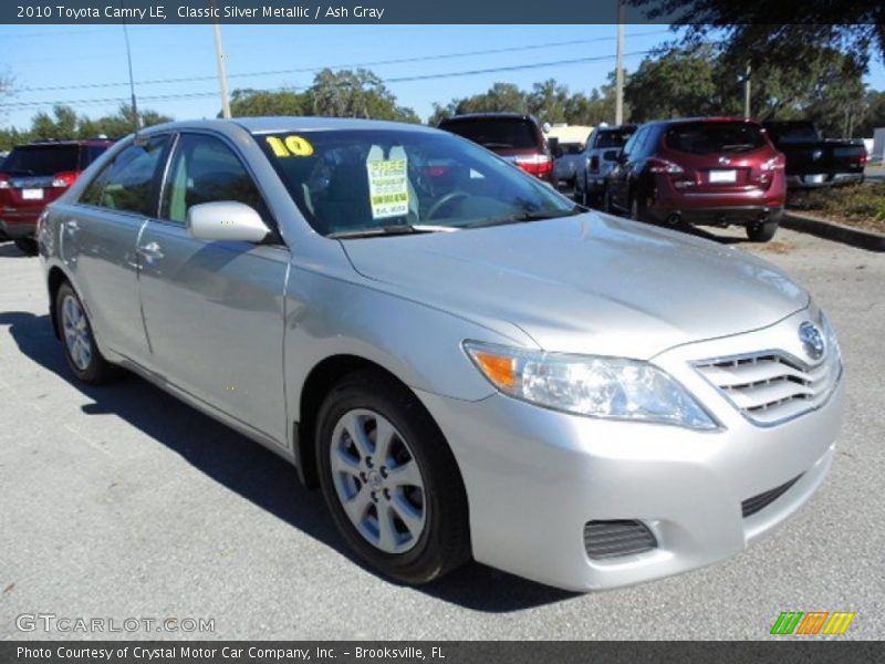 Classic Silver Metallic / Ash Gray 2010 Toyota Camry LE