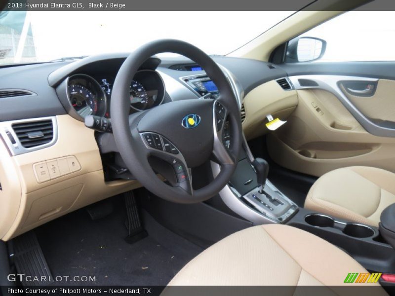 Black / Beige 2013 Hyundai Elantra GLS