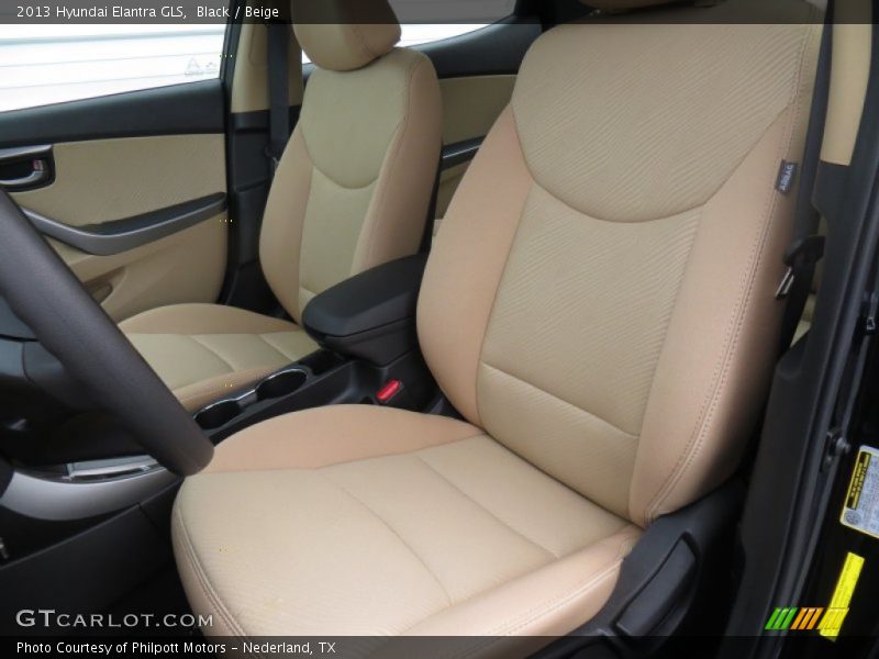Black / Beige 2013 Hyundai Elantra GLS