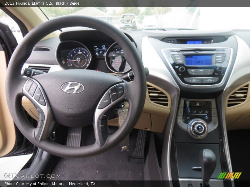 Black / Beige 2013 Hyundai Elantra GLS