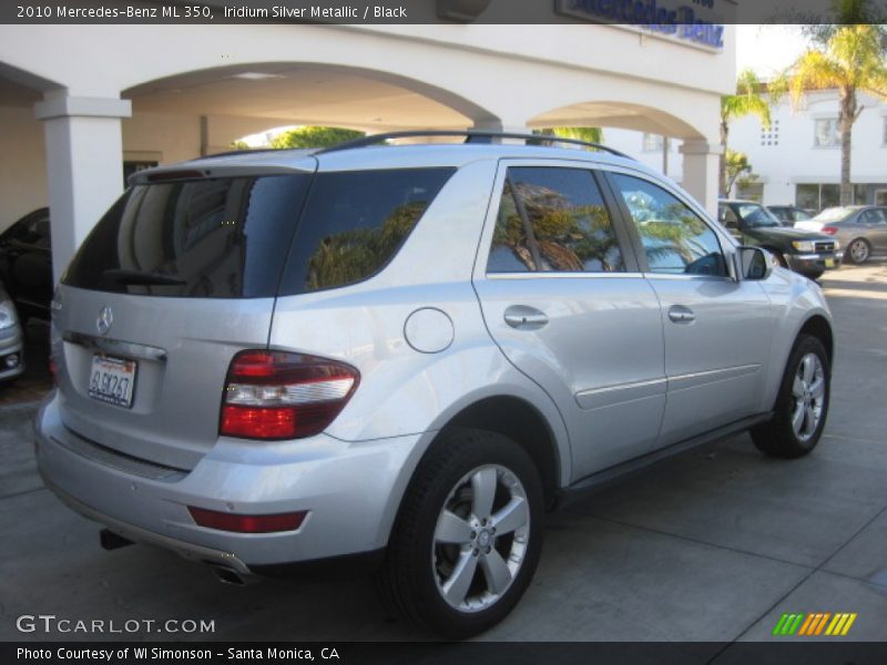 Iridium Silver Metallic / Black 2010 Mercedes-Benz ML 350