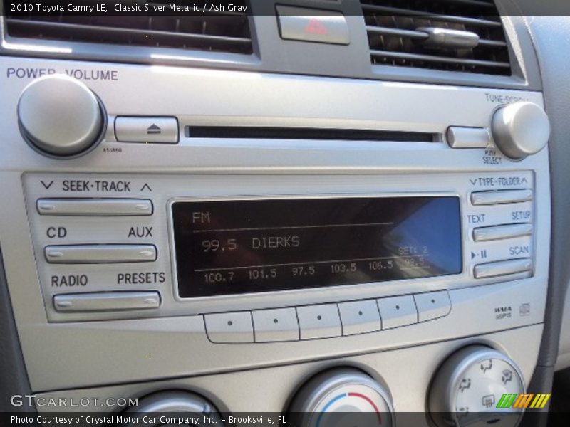 Classic Silver Metallic / Ash Gray 2010 Toyota Camry LE