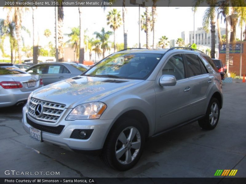 Iridium Silver Metallic / Black 2010 Mercedes-Benz ML 350