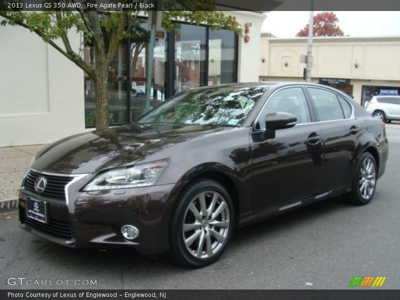 Fire Agate Pearl / Black 2013 Lexus GS 350 AWD