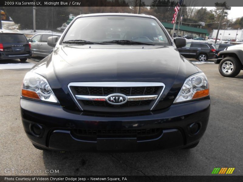 Midnight Blue / Gray 2009 Kia Sorento LX