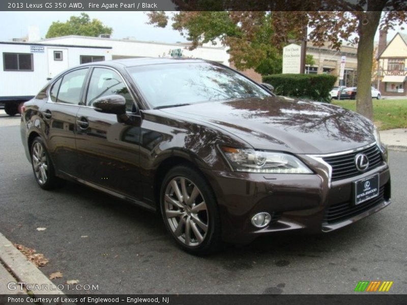 Fire Agate Pearl / Black 2013 Lexus GS 350 AWD