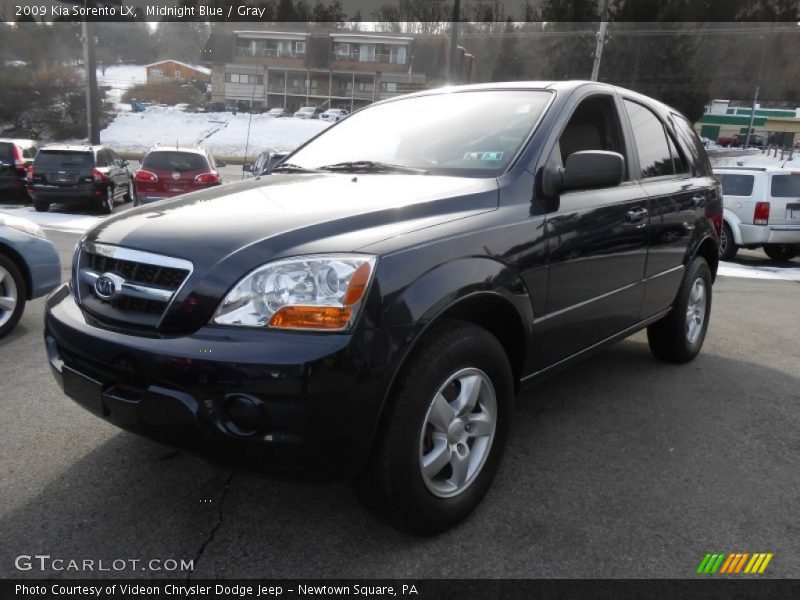 Midnight Blue / Gray 2009 Kia Sorento LX