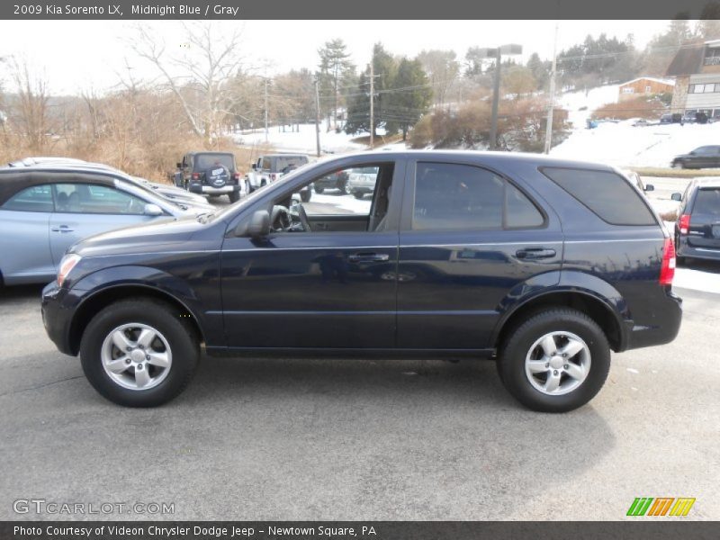 Midnight Blue / Gray 2009 Kia Sorento LX