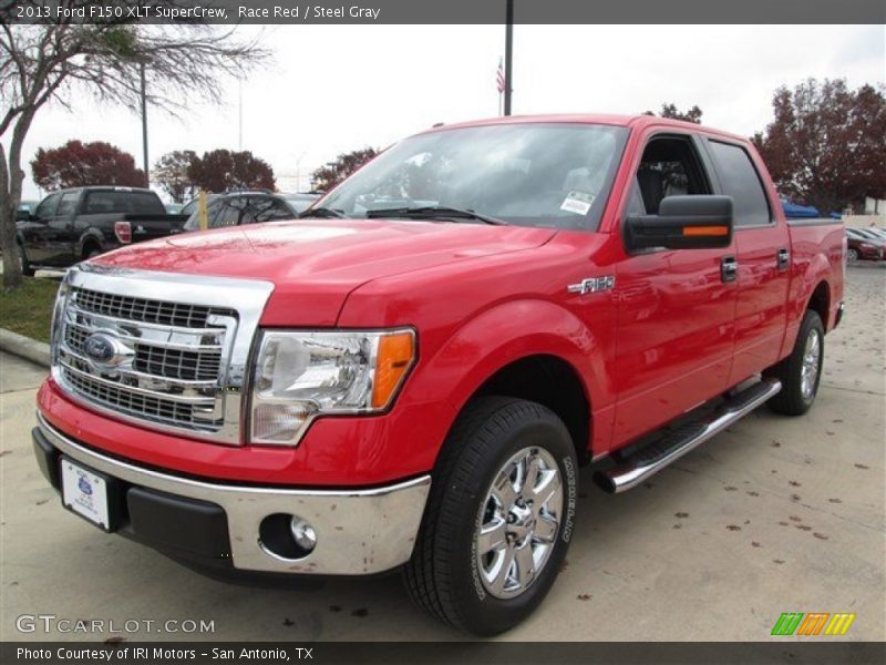Race Red / Steel Gray 2013 Ford F150 XLT SuperCrew