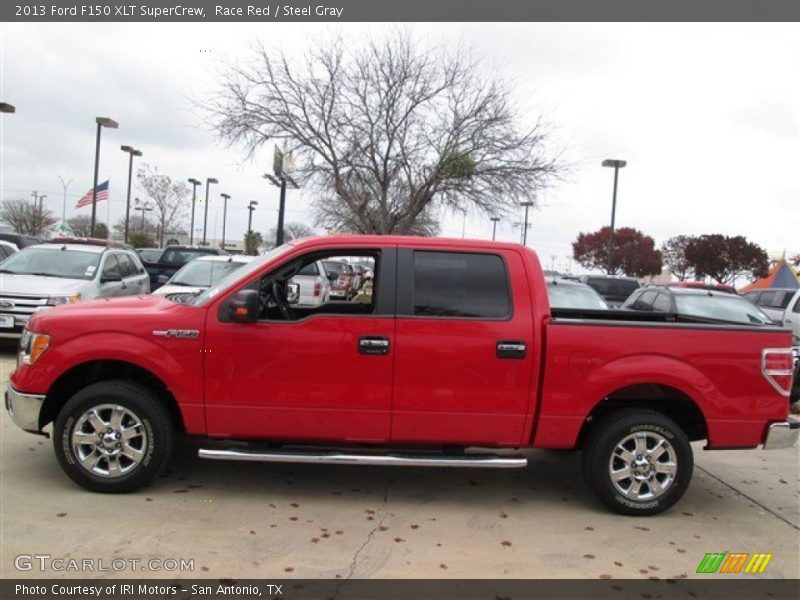 Race Red / Steel Gray 2013 Ford F150 XLT SuperCrew