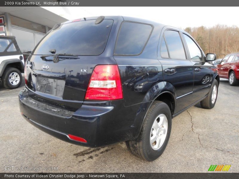 Midnight Blue / Gray 2009 Kia Sorento LX