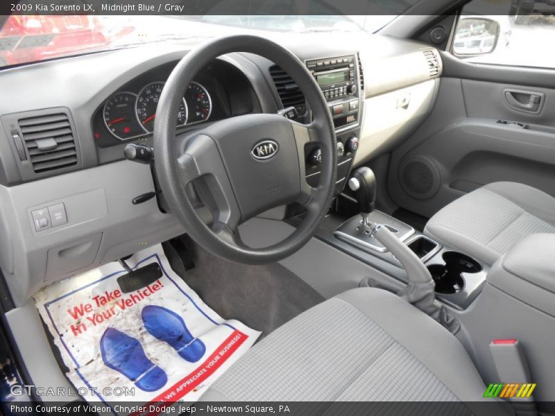 Midnight Blue / Gray 2009 Kia Sorento LX