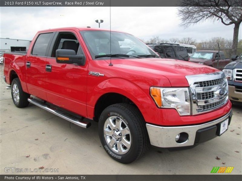 Race Red / Steel Gray 2013 Ford F150 XLT SuperCrew