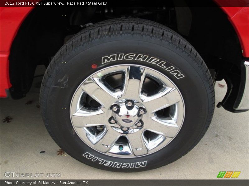 Race Red / Steel Gray 2013 Ford F150 XLT SuperCrew