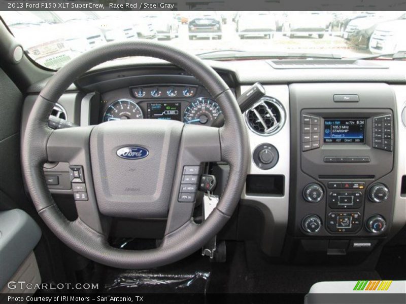 Race Red / Steel Gray 2013 Ford F150 XLT SuperCrew