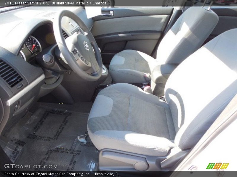 Brilliant Silver Metallic / Charcoal 2011 Nissan Sentra 2.0 S