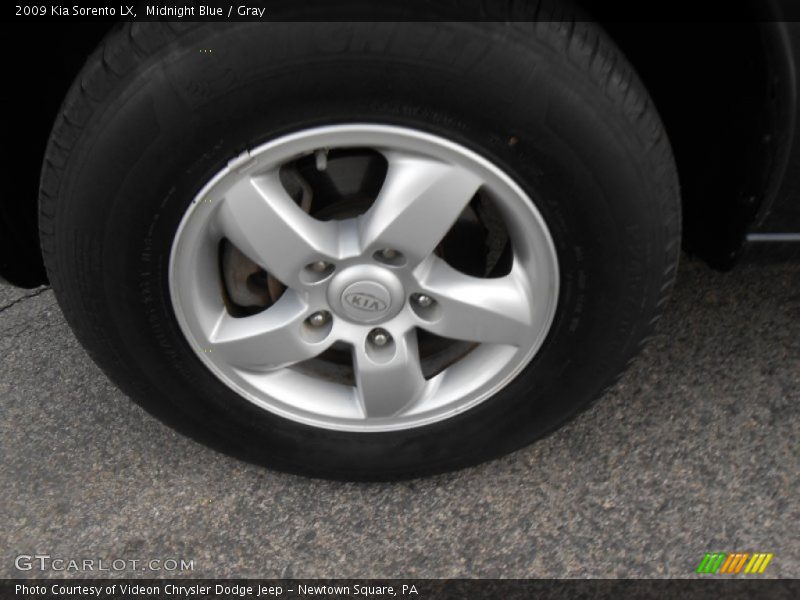 Midnight Blue / Gray 2009 Kia Sorento LX