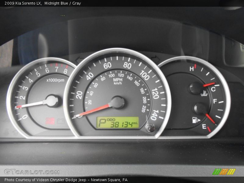 Midnight Blue / Gray 2009 Kia Sorento LX