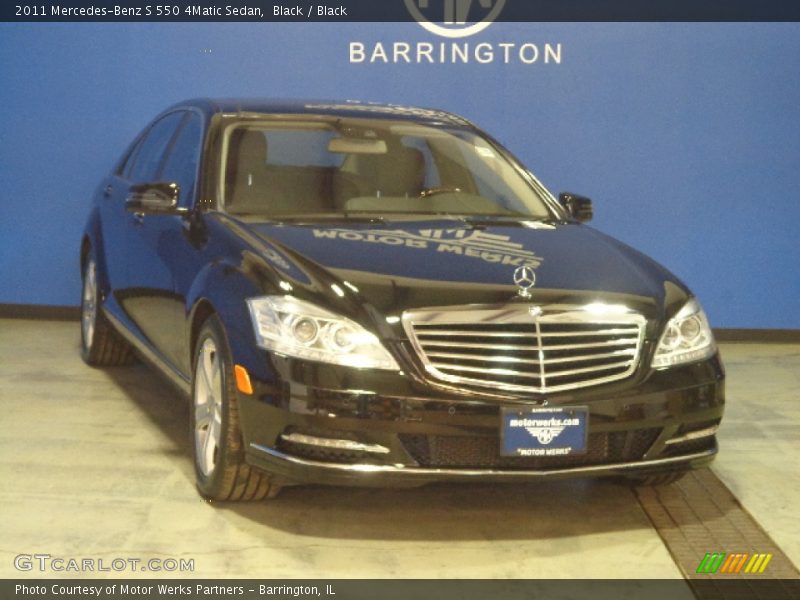 Black / Black 2011 Mercedes-Benz S 550 4Matic Sedan