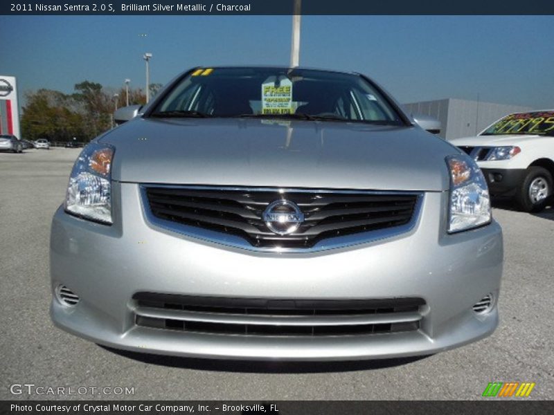 Brilliant Silver Metallic / Charcoal 2011 Nissan Sentra 2.0 S