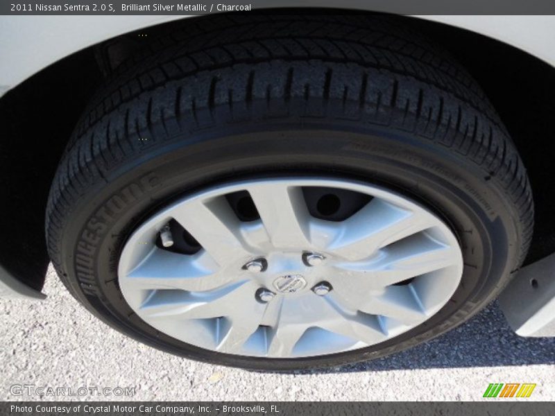 Brilliant Silver Metallic / Charcoal 2011 Nissan Sentra 2.0 S