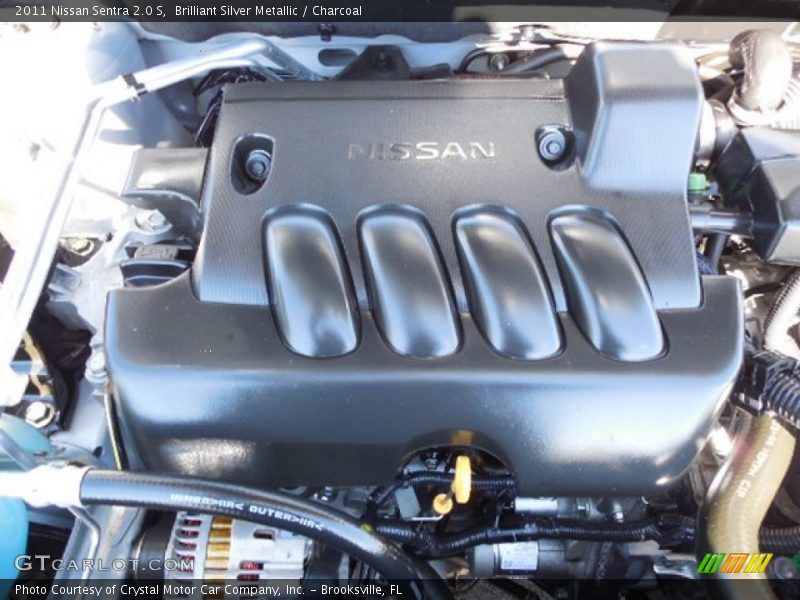 Brilliant Silver Metallic / Charcoal 2011 Nissan Sentra 2.0 S