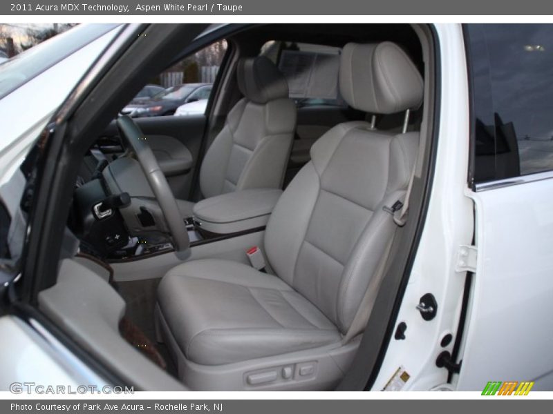 Aspen White Pearl / Taupe 2011 Acura MDX Technology