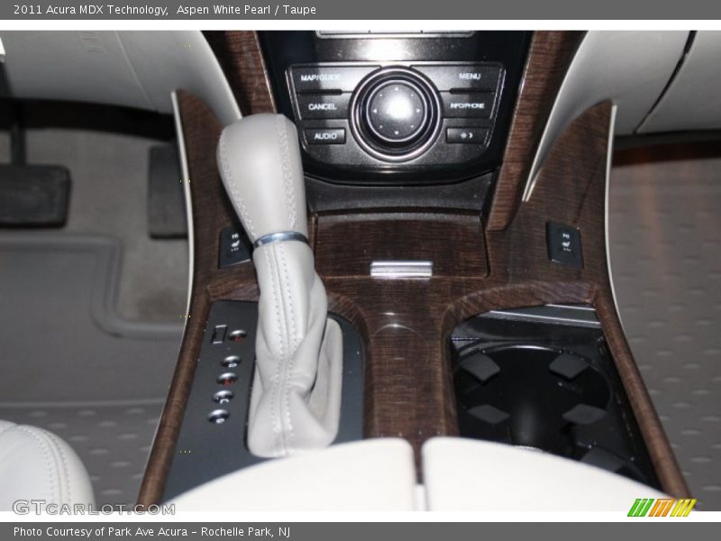 Aspen White Pearl / Taupe 2011 Acura MDX Technology