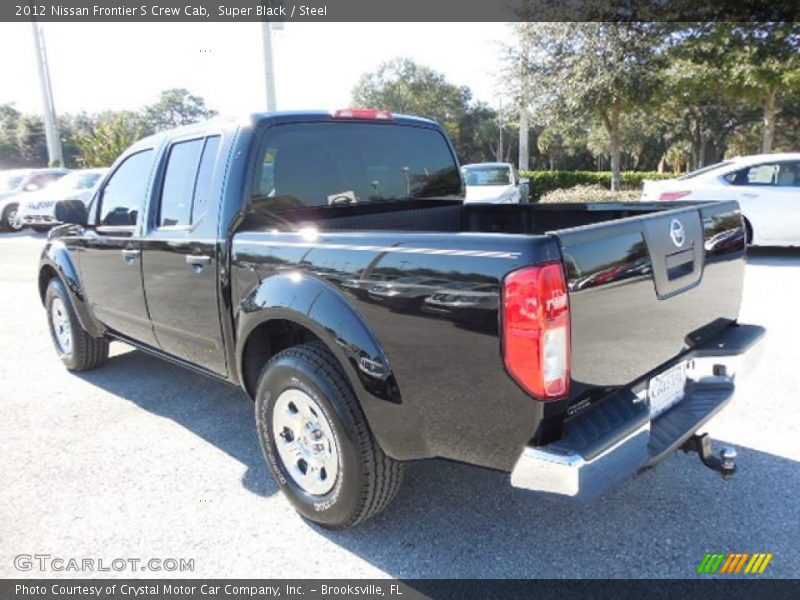 Super Black / Steel 2012 Nissan Frontier S Crew Cab