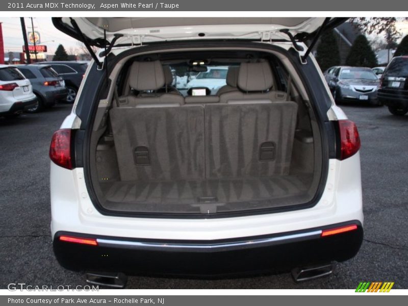 Aspen White Pearl / Taupe 2011 Acura MDX Technology