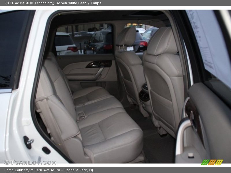 Aspen White Pearl / Taupe 2011 Acura MDX Technology