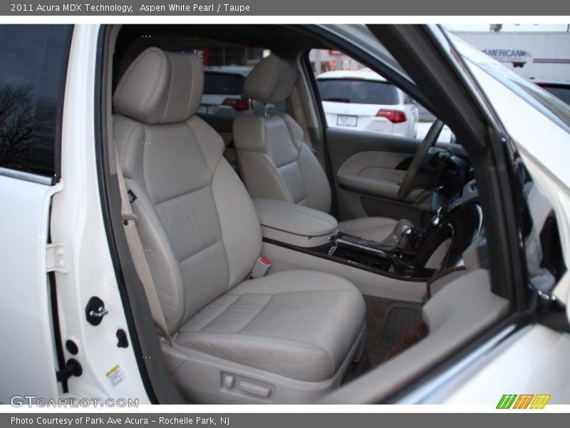 Aspen White Pearl / Taupe 2011 Acura MDX Technology