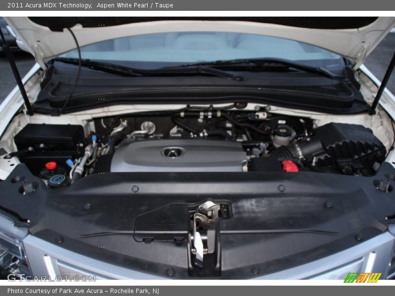 Aspen White Pearl / Taupe 2011 Acura MDX Technology
