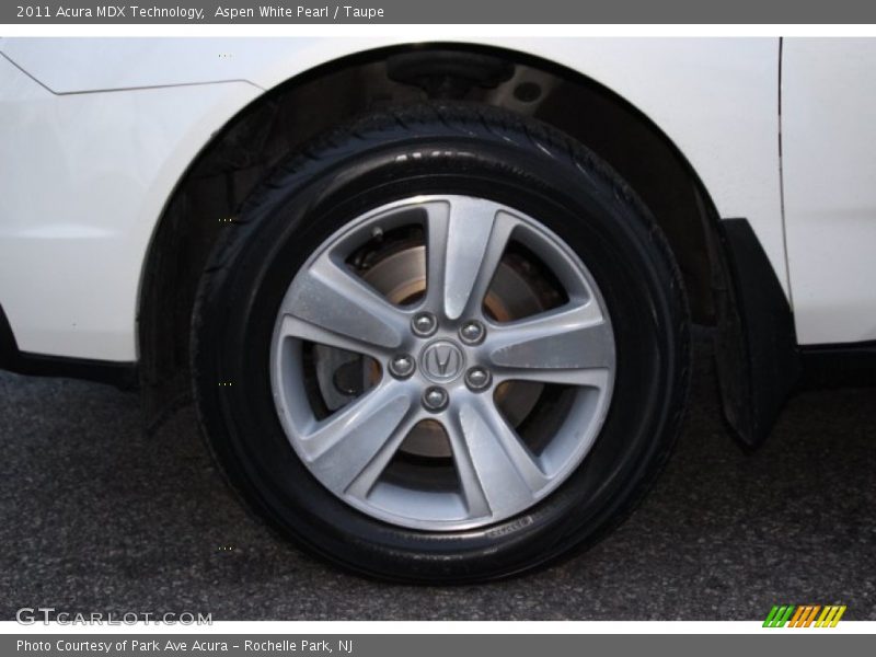 Aspen White Pearl / Taupe 2011 Acura MDX Technology