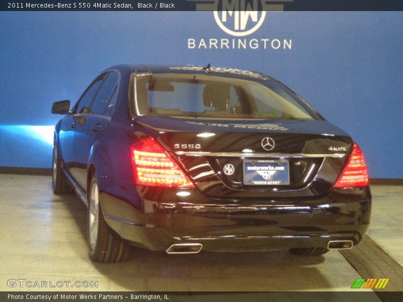 Black / Black 2011 Mercedes-Benz S 550 4Matic Sedan