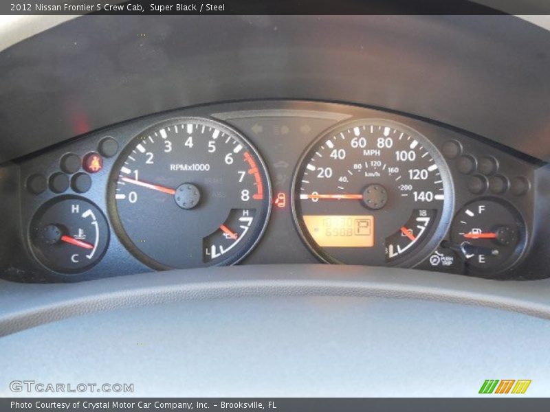 Super Black / Steel 2012 Nissan Frontier S Crew Cab