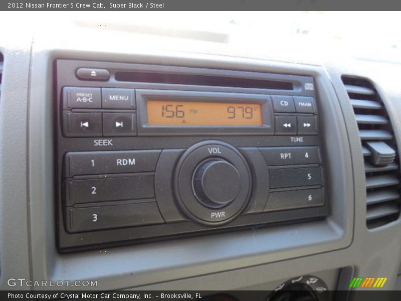 Super Black / Steel 2012 Nissan Frontier S Crew Cab