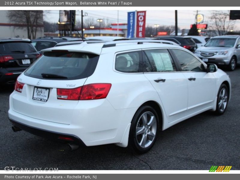 Bellanova White Pearl / Taupe 2012 Acura TSX Technology Sport Wagon