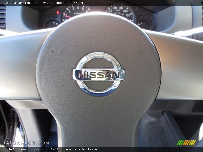 Super Black / Steel 2012 Nissan Frontier S Crew Cab