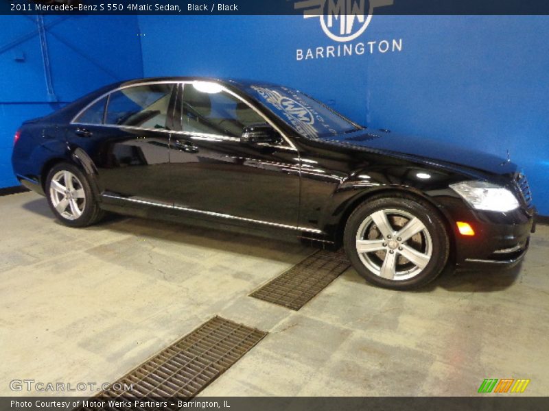Black / Black 2011 Mercedes-Benz S 550 4Matic Sedan